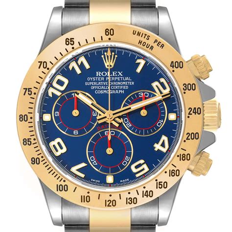 rolex 116523 quadrante blu|rolex daytona gold bezel.